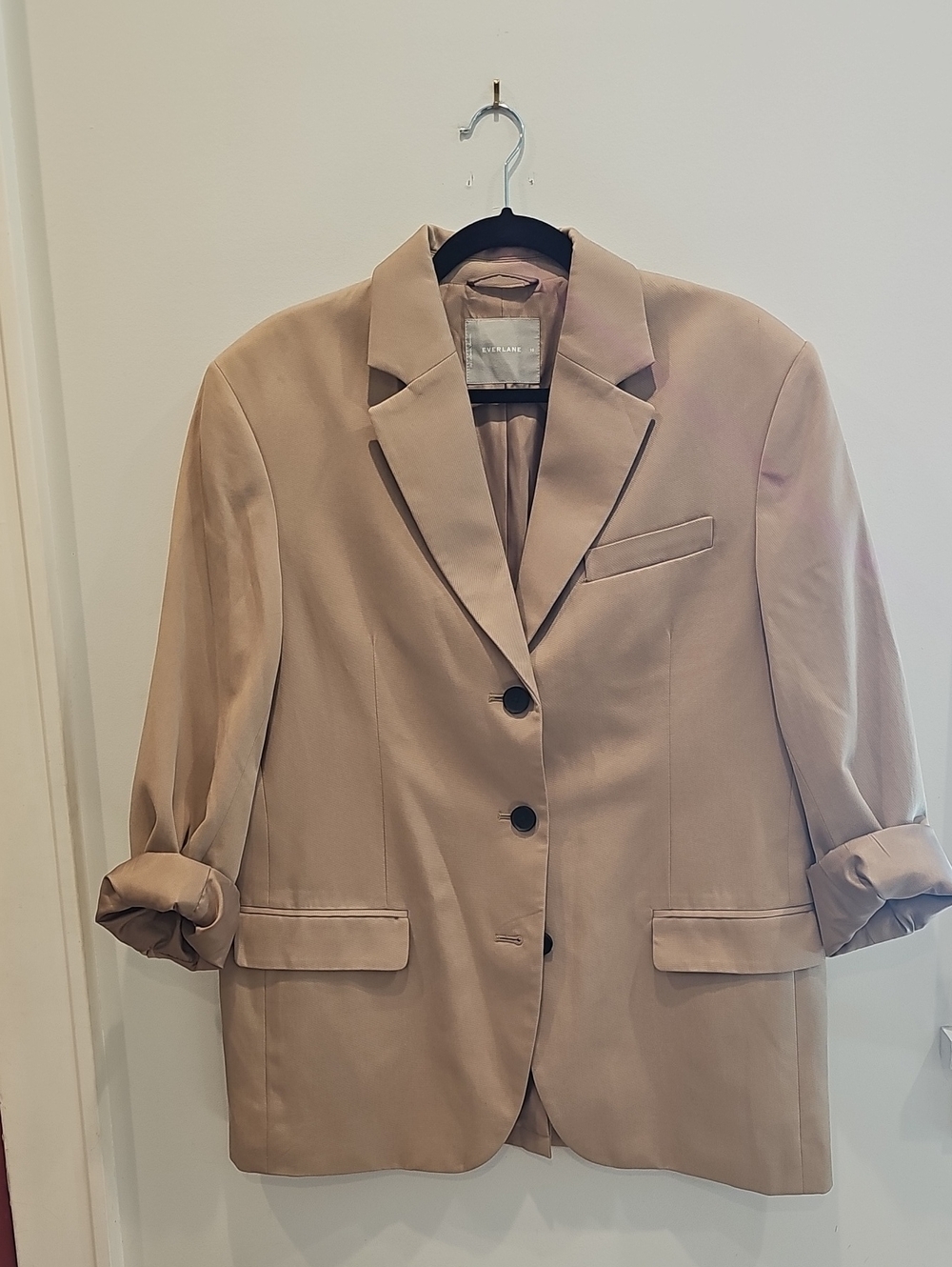 Everlane Beige Blazer Jacket - Picture 2 of 7